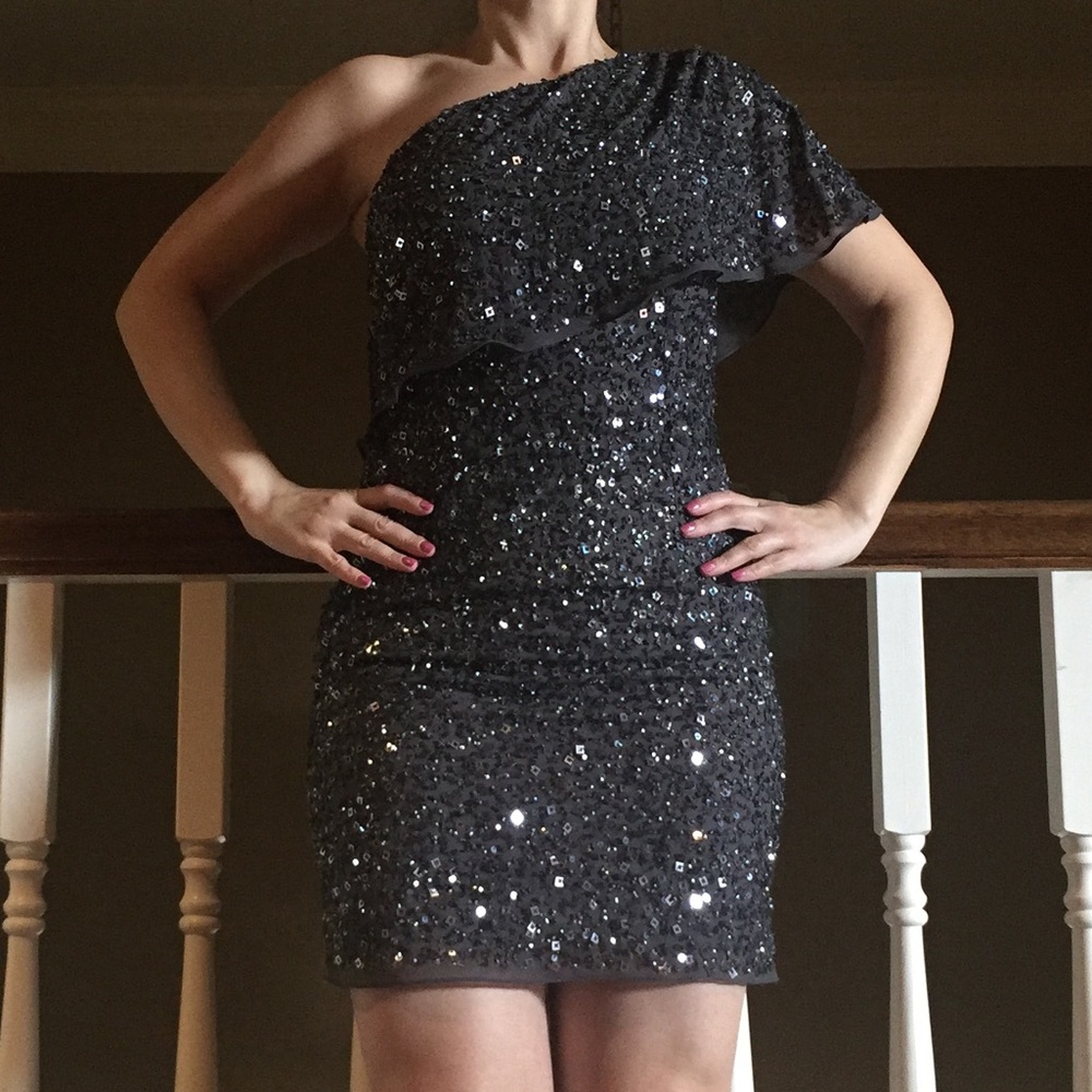 Aidan Mattox sequin dress
